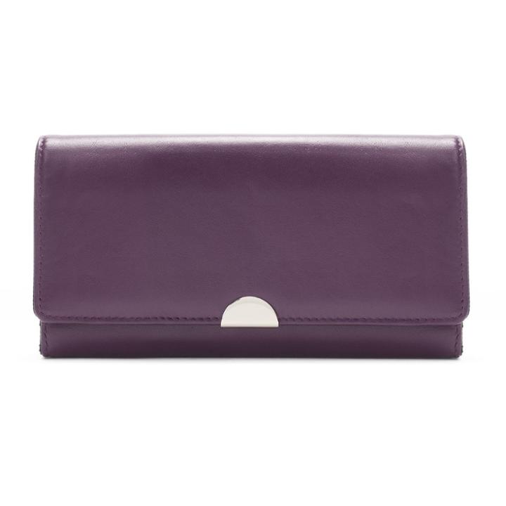 Apt. 9&reg; Lambskin Leather Rfid-blocking Full Clutch, Women's, Purple