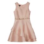 Girls 7-16 Iz Amy Byer Asymmetrical Sleeveless Fit & Flare Dress, Size: 12, Med Pink
