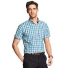 Men's Izod Cool Fx Breeze Classic-fit Plaid Casual Button-down Shirt, Size: Xxl, Blue