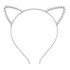 Mudd&reg; Cat Ears Headband, Women's, Silver