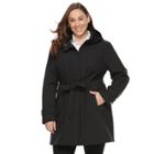 Plus Size Sebby Collection Soft Shell Jacket, Women's, Size: 3xl, Black