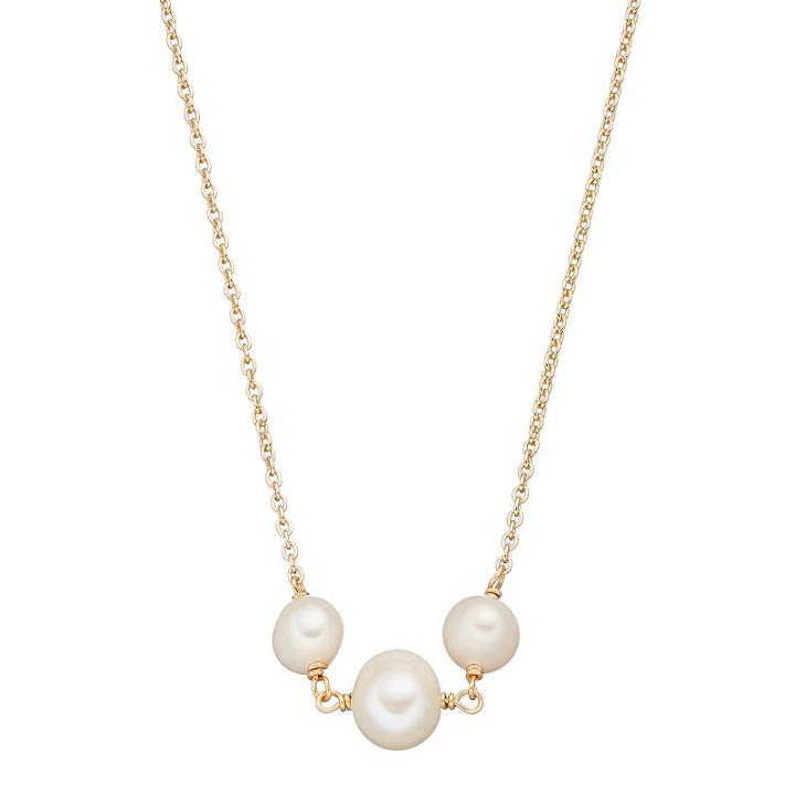 Sterling Silver Freshwater Cultured Pearl Choker Necklace, Women's, Size: 13, White
