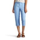 Women's Lee Brenna Relaxed Fit Capris, Size: 8 - Regular, Light Blue