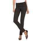 Petite Jennifer Lopez Modern Fit Straight-leg Jeans, Women's, Size: 8 Petite, Black