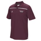 Men's Adidas Mississippi State Bulldogs Sideline Coaches Polo, Size: Small, Dark Red