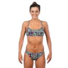 Dolfin, Women's Uglies Printed Workout Bikini 2-pc. Set, Size: Xs, Dark Pink