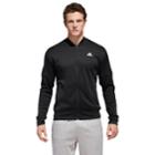 Men's Adidas Fleece Bomber Jacket, Size: Xl, Black