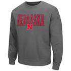 Men's Campus Heritage Nebraska Cornhuskers Wordmark Sweatshirt, Size: Medium, Grey (charcoal)