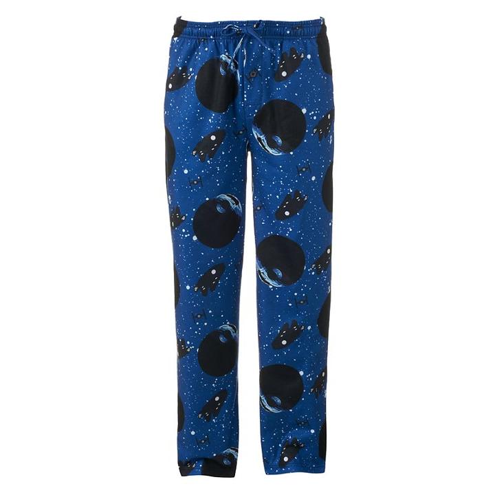 Big & Tall Star Wars Death Star Microfleece Lounge Pants, Men's, Size: 3xb, Blue (navy)