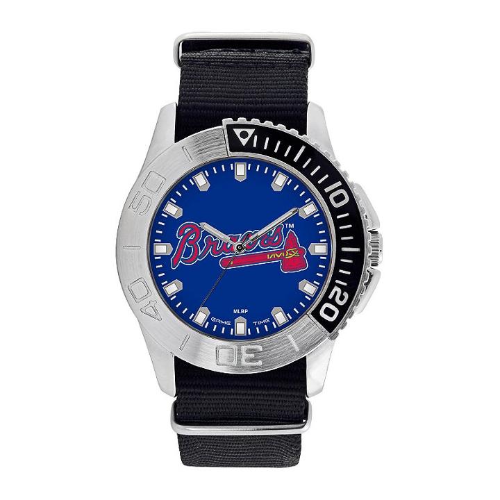 Men's Game Time Atlanta Braves Starter Watch, Black