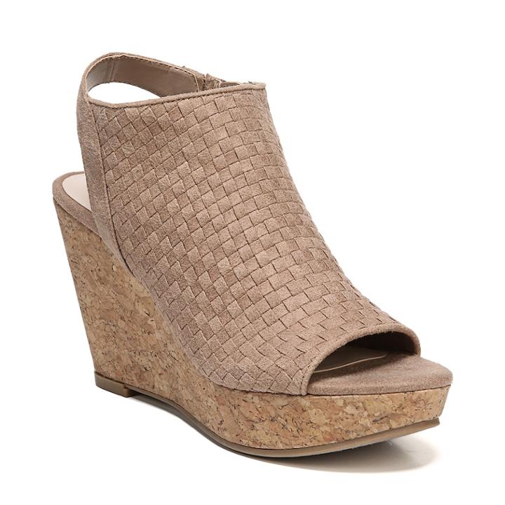 Fergalicious Rasta Women's Wedge, Size: Medium (8), Dark Beige