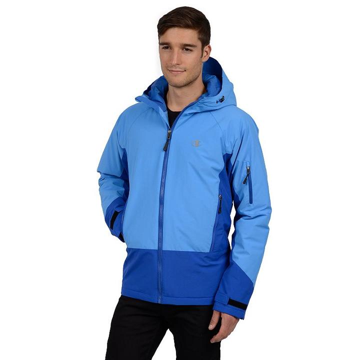 Big & Tall Champion Colorblock Synthetic Down Ski Jacket, Men's, Size: 2xb, Blue