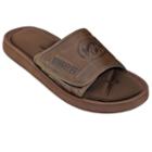 Adult Iowa Hawkeyes Memory Foam Slide Sandals, Size: Xl, Brown