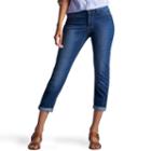 Women's Lee Frenchie Easy Fit Capri Jeans, Size: 10 Avg/reg, Dark Blue
