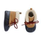 Baby Boy Carter's Duck Boot Crib Shoes, Size: 9-12months, Brown