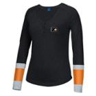 Women's Reebok Philadelphia Flyers Jersey Henley, Size: Large, Black