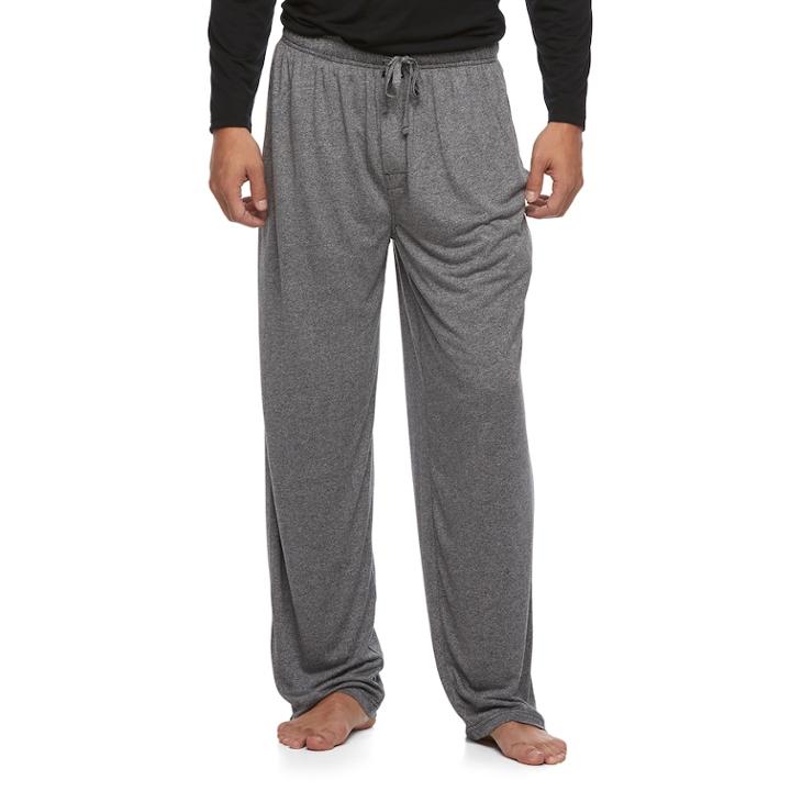 Men's Van Heusen Knit Lounge Pants, Size: Xl, Black