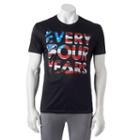 Men's Tek Gear&reg; Dry Tek Every Four Tee, Size: Xxl, Black