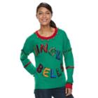 Women's Embellished Christmas Sweater, Size: Xl, Med Green