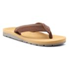 Men's Vintage Stone Basic Thong Flip-flop Sandals, Size: Large, Med Beige