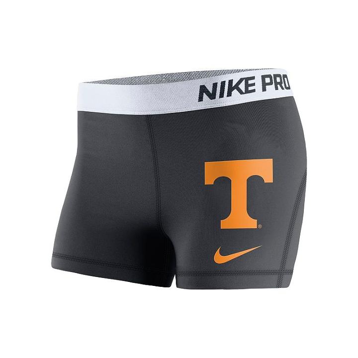 Women's Nike Tennessee Volunteers Pro 3-inch Shorts, Size: Large, Grey