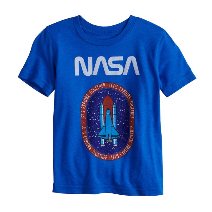 Toddler Boy Jumping Beans&reg; Nasa Graphic Tee, Size: 2t, Blue