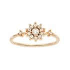 Lc Lauren Conrad Round Cluster Ring, Women's, Size: 7.50, Light Pink