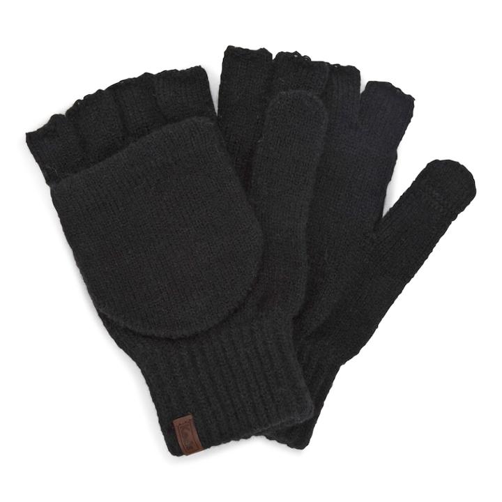 Women's Keds Convertible Flip-top Mittens, Black