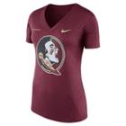Women's Nike Florida State Seminoles Striped Bar Tee, Size: Xl, Red