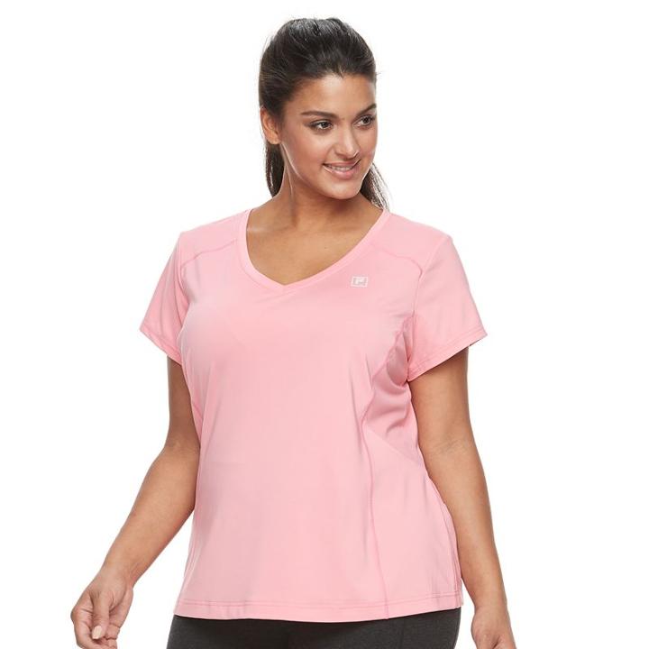 Plus Size Fila Sport&reg; Basic Racer Tee, Women's, Size: 2xl, Med Pink