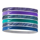Nike 6-pk. Solid & Striped Headband Set, Women's, Red Overfl