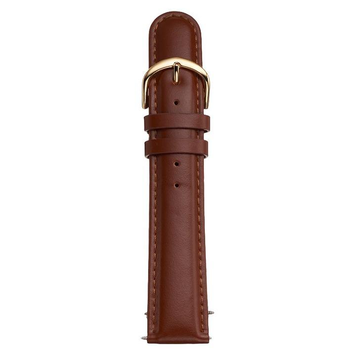 Kreisler Unisex Leather Watch Band - Tx64720bn, Size: 20mm, Brown
