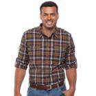 Big & Tall Croft & Barrow&reg; Regular-fit Stretch Outdoor Button-down Shirt, Men's, Size: 3xb, Green