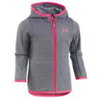 Girls 4-6x Under Armour Hundo Lightweight Fleece Hoodie, Size: 4, Oxford