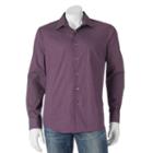 Men's Apt. 9&reg; Modern-fit Patterned Button-down Shirt, Size: Medium, Purple
