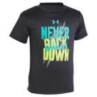 Boys 4-7 Under Armour Never Back Down Graphic Tee, Size: 7, Black
