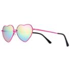 Girls 4-16 Metal Heart Aviator Sunglasses, Girl's, Dark Pink