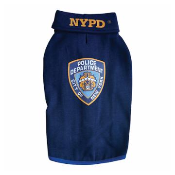 Royal Animals Nypd Police Badge Dog Sweatshirt, Adult Unisex, Size: Small, Blue