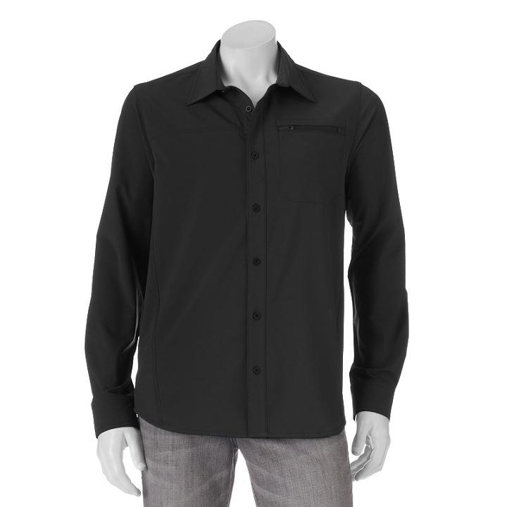 Men's Zeroxposur Draft Outdoor Shirt, Size: Xxl, Black