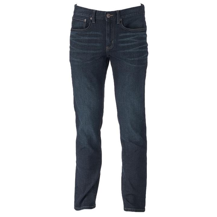Men's Sonoma Goods For Life&trade; Slim-fit Stretch Jeans, Size: 36x30, Dark Blue
