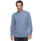 Men's Croft & Barrow&reg; Classic-fit Heavyweight Ribbed Crewneck Tee, Size: Xl, Med Blue