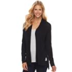 Women's Sonoma Goods For Life&trade; High-low Cardigan, Size: Xl, Black