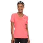 Women's Nike Training Short Sleeve Top, Size: Xl, Med Red
