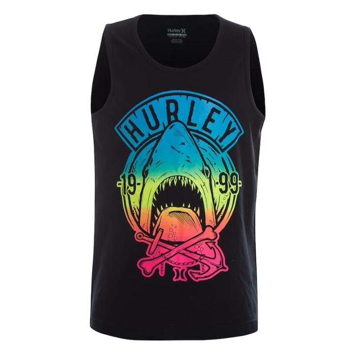 Boys 8-20 Hurley Benchley Tank, Size: Large, Black