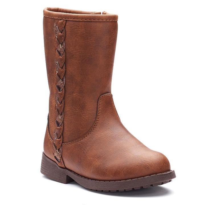 Oshkosh B'gosh&reg; Veruca Toddler Girls' Casual Boots, Size: 10 T, Brown