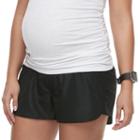 Maternity A:glow Underbelly Running Shorts, Women's, Size: Xl-mat, Black