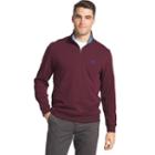 Men's Izod Advantage Regular-fit Performance Quarter-zip Fleece Pullover, Size: Xl, Drk Purple