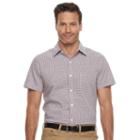 Men's Haggar Classic-fit Button-down Shirt, Size: Large, Brt Red
