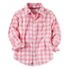 Boys 4-8 Carter's Checkered Plaid Woven Button-down Shirt, Boy's, Size: 7, Ovrfl Oth