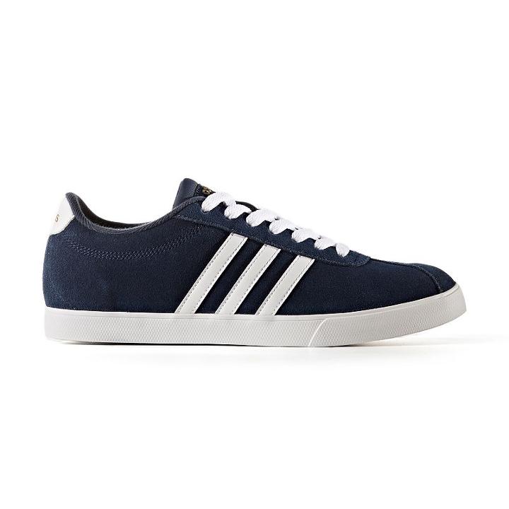 Adidas Neo Courtset Women's Suede Sneakers, Size: 6.5, Blue (navy)